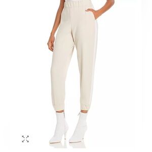 Alice + Olivia Cream Track Pants NWT Sz Small